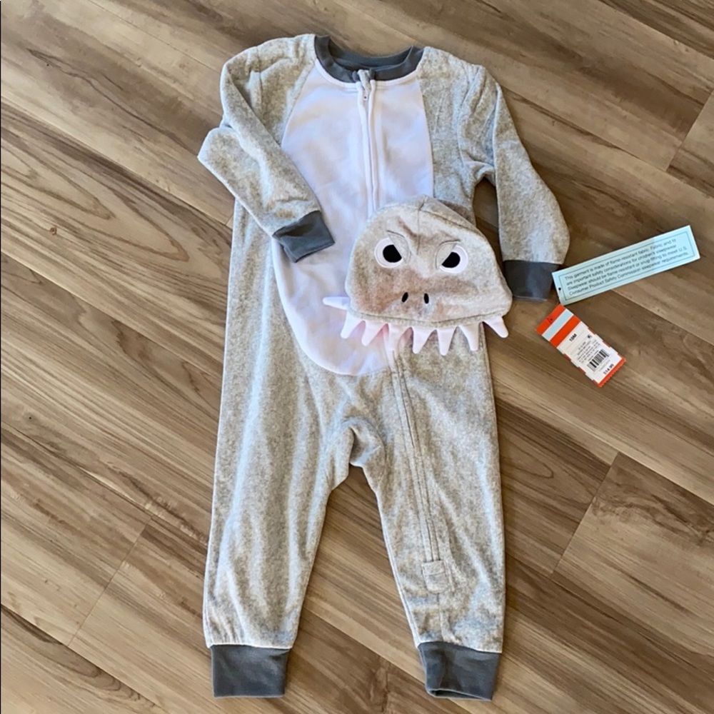 18 month soft fleece pajama and hat set